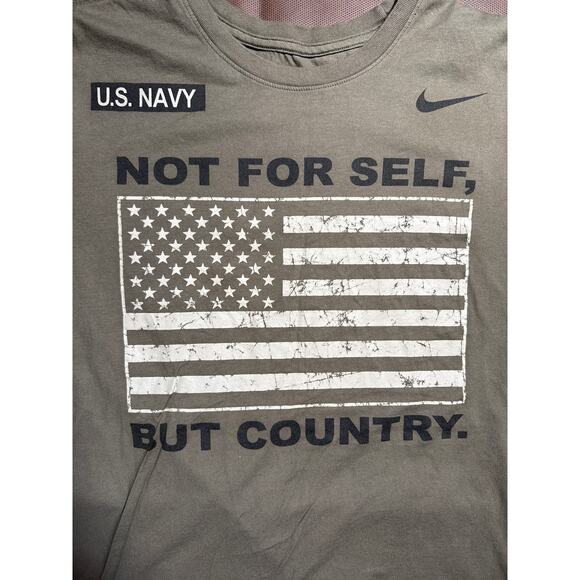 Nike U.S. Navy ‘Not For Self, But Country’ Size Men’s Large Excellent Condition - Picture 4 of 4